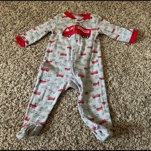 Cotton pajamas all zip-up